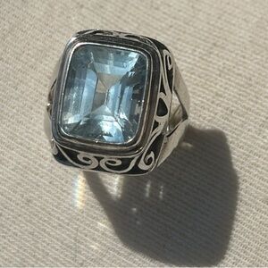 Shankari the Alchemist Blue Topaz Ring
